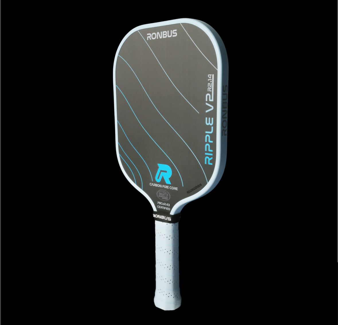 Ronbus Ripple V2 R2.14 — Raw Carbon Advanced Pickleball Paddle