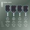 CRBN¹ TRUFOAM Genesis — Raw Carbon Fiber Pickleball Paddle