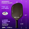 GRUVN MUVN-16V Pickleball Paddle (Raw Carbon Fiber)