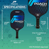 Poach Podium Power Pickleball Paddle (FREE PADDLE COVER)