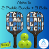 Alpha S 2 Paddle Pickleball Package - Pickleball Paddles Canada